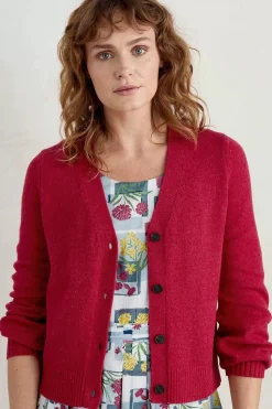 Knitwear<Seasalt Cornwall Lambe Creek V-Neck Cardigan Sedum