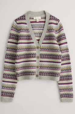 Knitwear<Seasalt Cornwall Lamorna Lane Fair Isle Cardigan Hemmick Aran Multi
