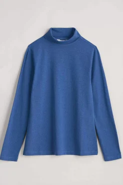 Tops<Seasalt Cornwall Landing Roll Neck Top (Gots) Blue Jay