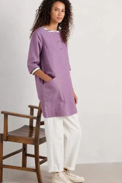 Tunics<Seasalt Cornwall Lighthouse Rock 3/4 Sleeve Tunic Verbena