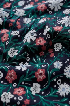 Skirts<Seasalt Cornwall Line Strokes Tiered Midi Skirt Creekside Floral Maritime