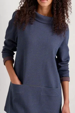 Tunics<Seasalt Cornwall Mawgan Porth Jersey Tunic Drop Stone Squall Buddleia