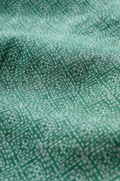 Shirts<Seasalt Cornwall Men's Anthony Printed Linen Shirt Sewn Geo Hepworth Green