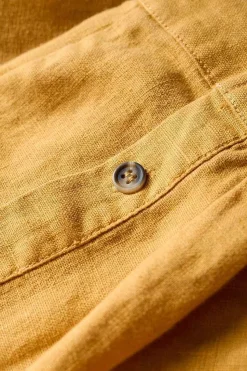 Tops & T-Shirts<Seasalt Cornwall Men's Artist's Linen Shirt Brimstone