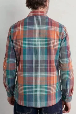 Tops & T-Shirts<Seasalt Cornwall Men's Banyan Checked Cotton Shirt Gladsome Mallow