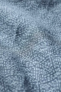 Tops & T-Shirts<Seasalt Cornwall Men's Blue Heron Printed Short Sleeve Shirt Sewn Geo Blue Sail