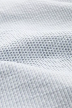 Tops & T-Shirts<Seasalt Cornwall Men's Blue Heron Seersucker Short Sleeve Shirt Barometer Chalk Sail Blue