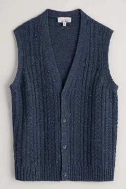 Knitwear<Seasalt Cornwall Men's Boulder Perch Knitted Vest Maritime