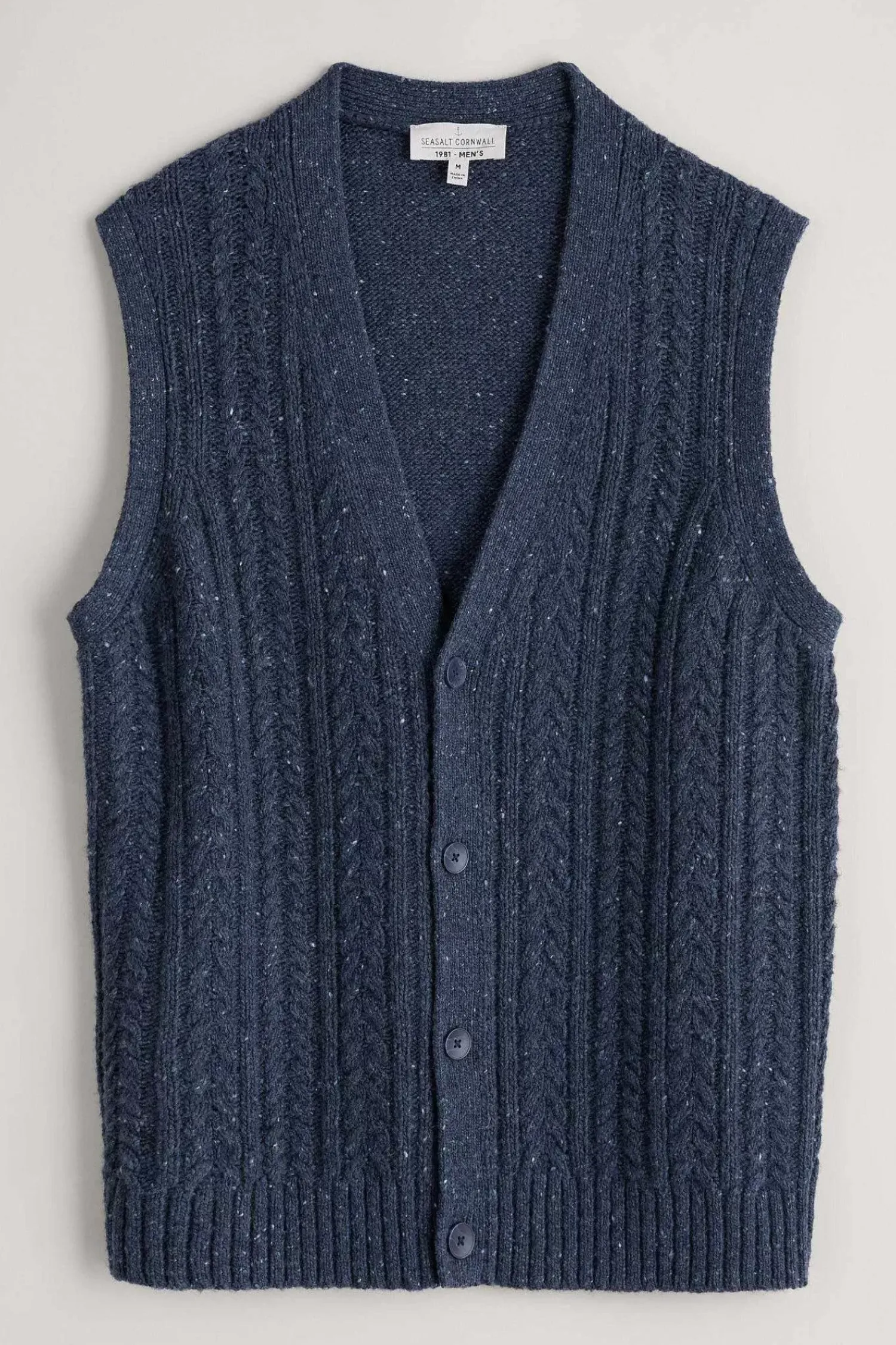 Knitwear<Seasalt Cornwall Men's Boulder Perch Knitted Vest Maritime