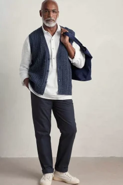 Knitwear<Seasalt Cornwall Men's Boulder Perch Knitted Vest Maritime