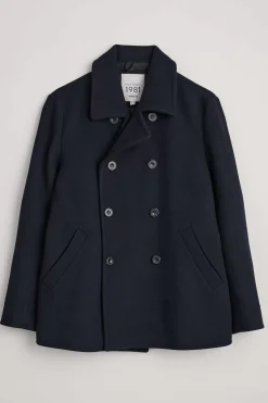 Coats & Jackets<Seasalt Cornwall Men's Channel Wool Blend Coat Inkwell