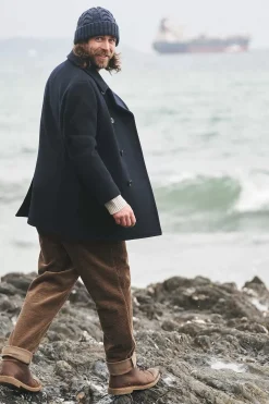 Coats & Jackets<Seasalt Cornwall Men's Channel Wool Blend Coat Inkwell