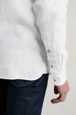 Tops & T-Shirts<Seasalt Cornwall Men's Curator Linen Shirt Salt