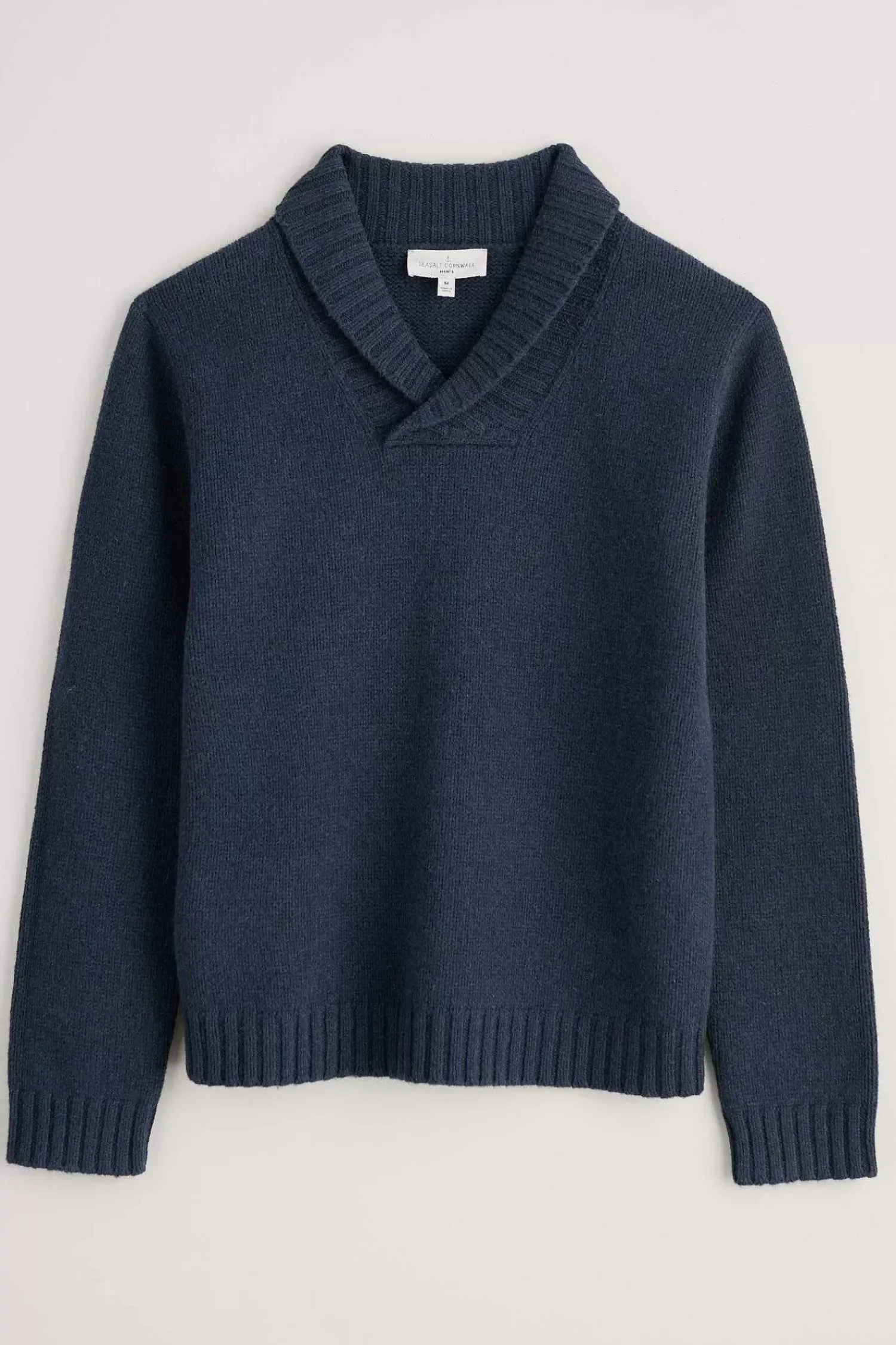 Knitwear<Seasalt Cornwall Men's Daver Shawl Neck Jumper Maritime