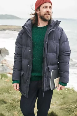 Coats & Jackets<Seasalt Cornwall Men's Gatekeeper Waterproof Puffer Coat Inkwell