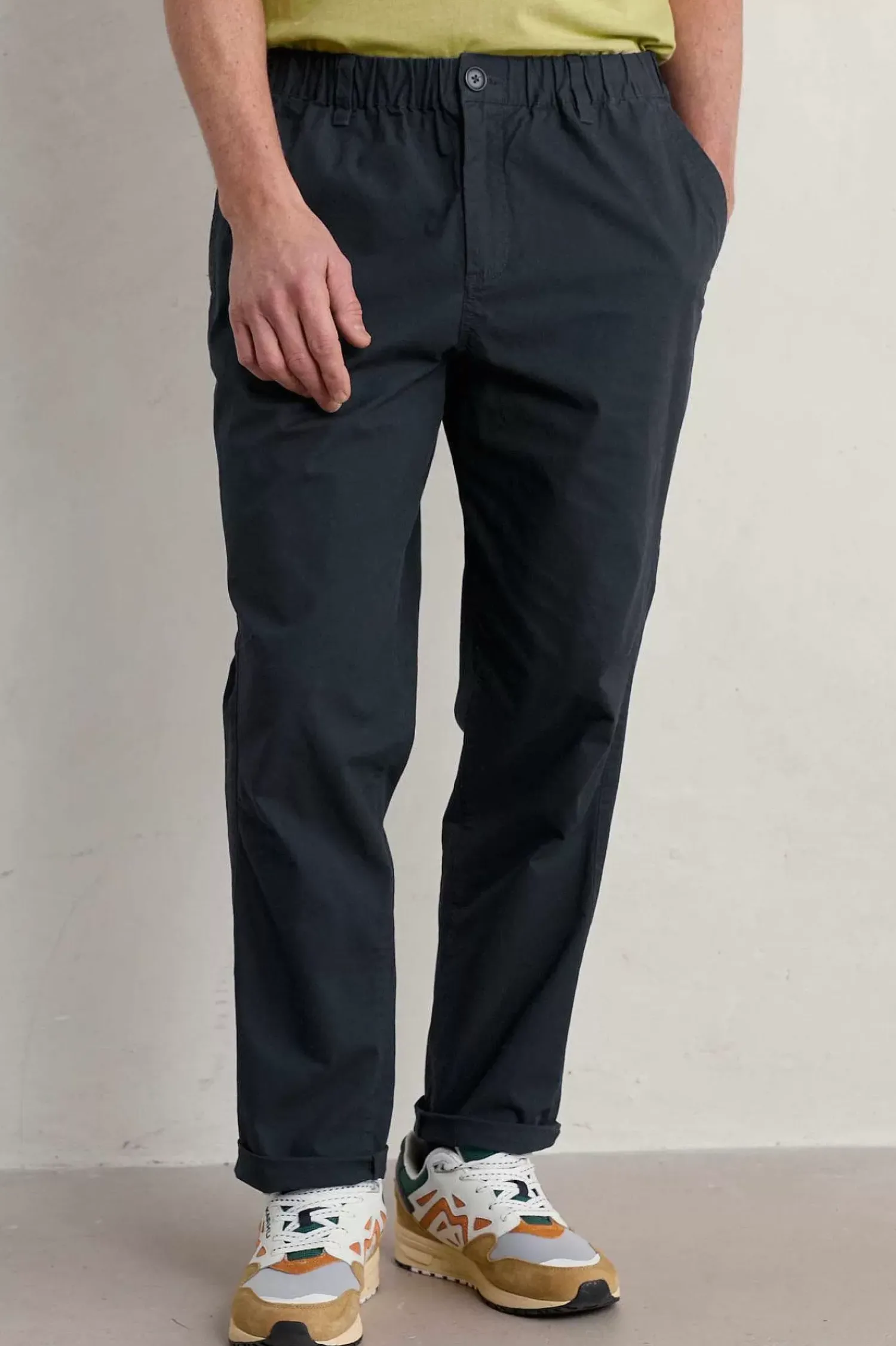 Trousers & Shorts<Seasalt Cornwall Men's Groundsman Organic Cotton Trousers Inkwell