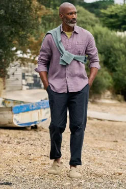 Trousers & Shorts<Seasalt Cornwall Men's Groundsman Organic Cotton Trousers Inkwell