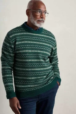 Knitwear<Seasalt Cornwall Men's Layline Fair Isle Jumper Cockles Multi