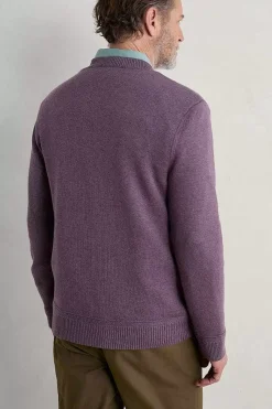 Knitwear<Seasalt Cornwall Men's Moorstone Knitted Organic Cotton Jumper Mallow