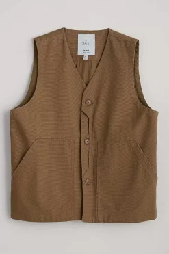 Coats & Jackets<Seasalt Cornwall Men's Organic Cotton Metern Waistcoat Gully