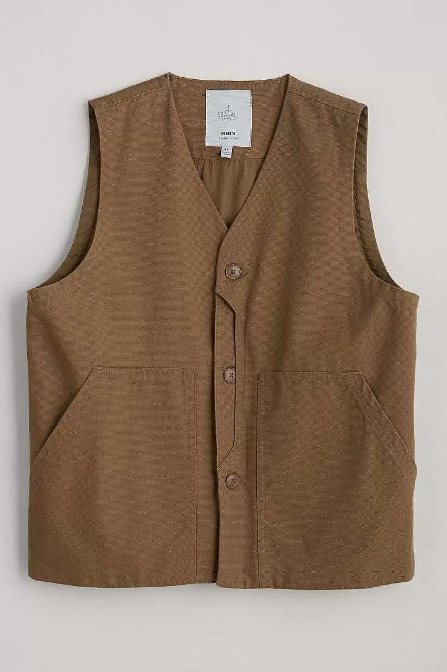 Coats & Jackets<Seasalt Cornwall Men's Organic Cotton Metern Waistcoat Gully
