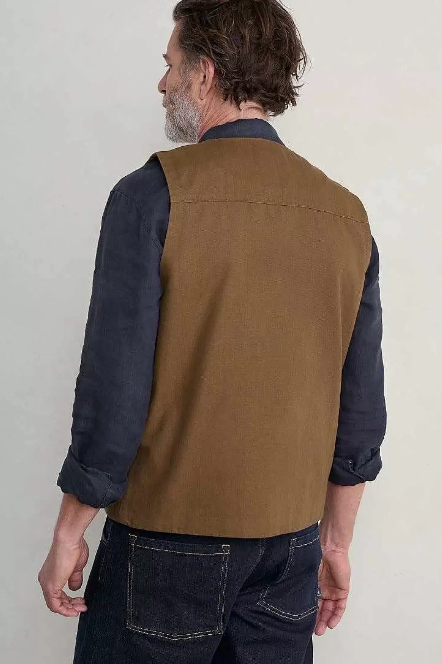 Coats & Jackets<Seasalt Cornwall Men's Organic Cotton Metern Waistcoat Gully