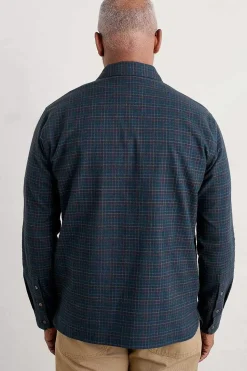 Tops & T-Shirts<Seasalt Cornwall Men's Organic Cotton Thomas Street Shirt Stippler Sea Cave