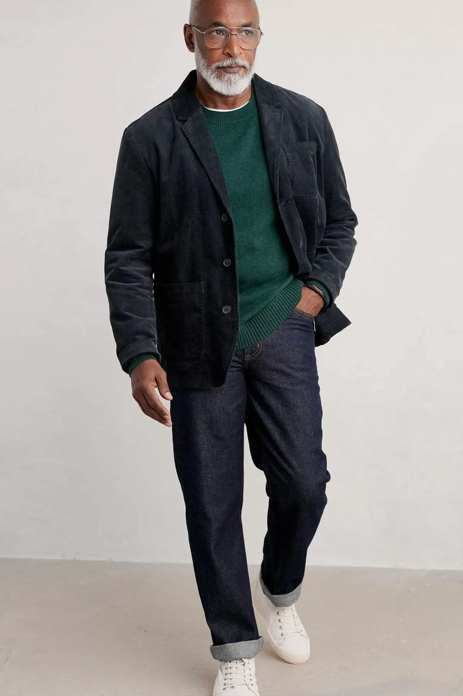 Coats & Jackets<Seasalt Cornwall Men's Plantsman Cord Blazer Inkwell