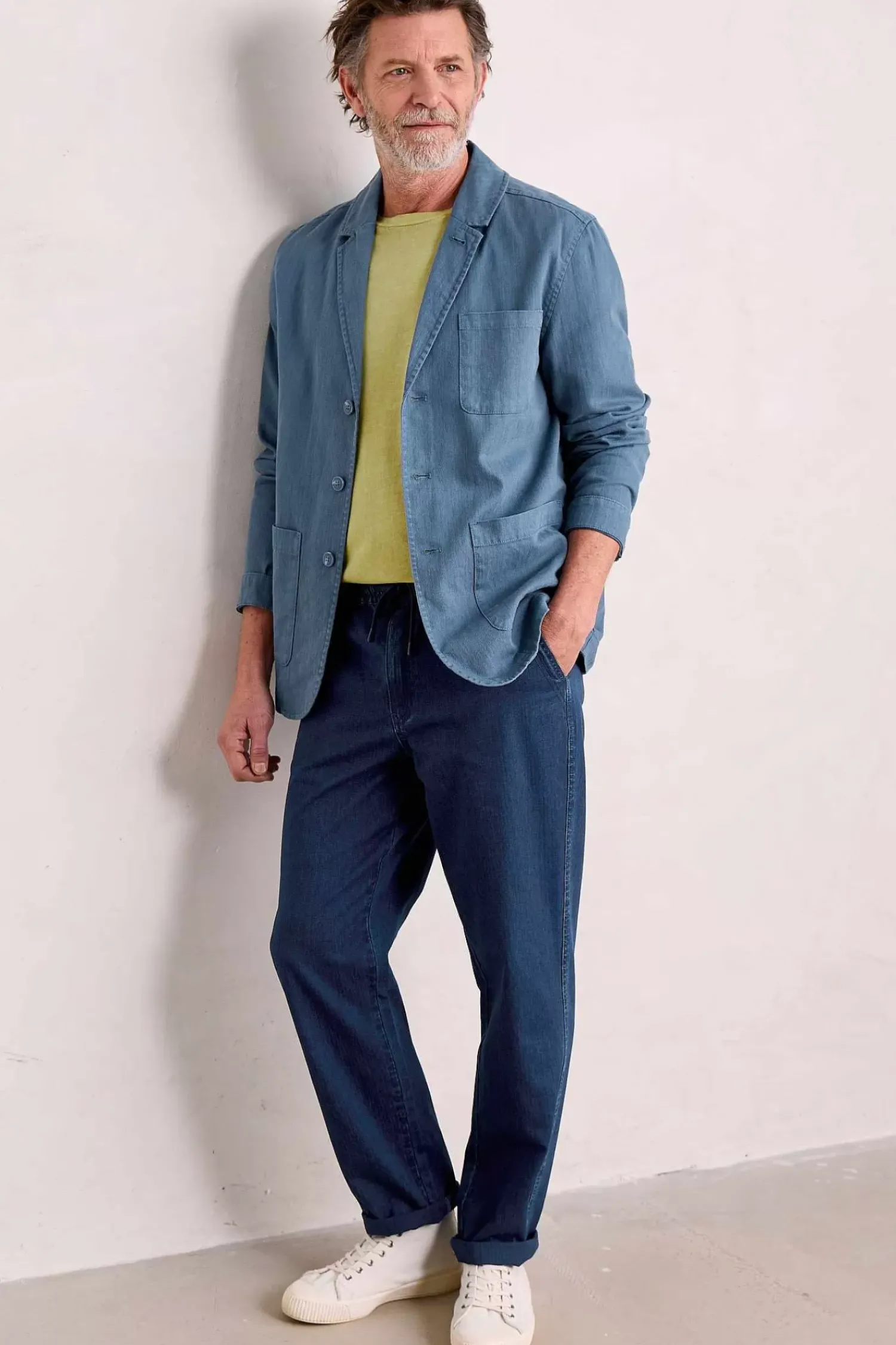 Trousers & Shorts<Seasalt Cornwall Men's Riggerman Trousers Dark Indigo