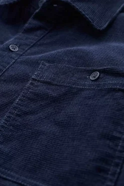 Shirts<Seasalt Cornwall Men's Ropemaker Waffle Cord Overshirt Maritime