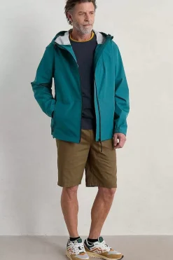 Coats & Jackets<Seasalt Cornwall Men's Sailing Time Lightweight Waterproof Jacket Lake