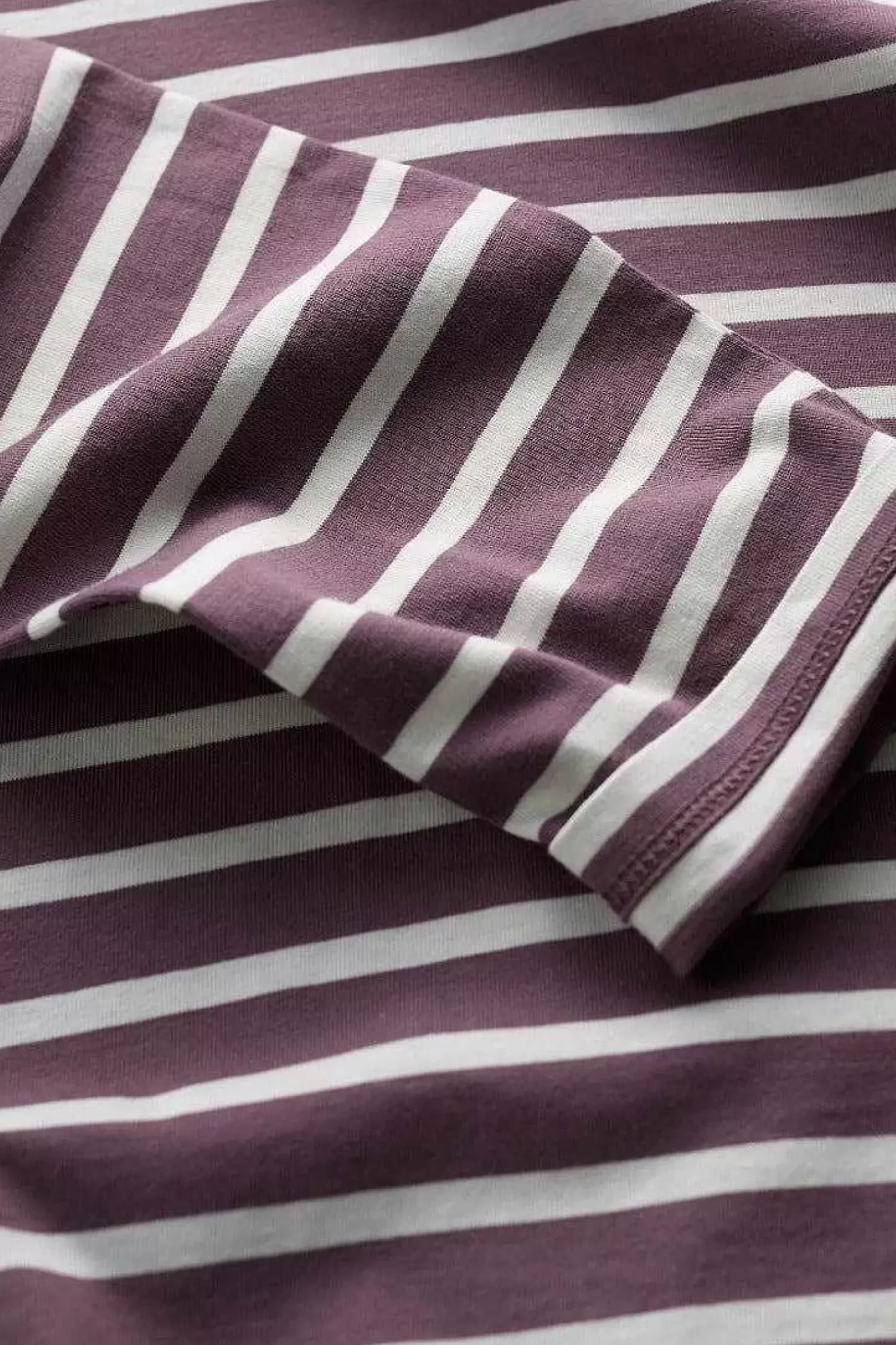 2 Mix & Match<Seasalt Cornwall Men's Sailor Shirt With Crew Neck (Gots) Breton Mallow Chalk