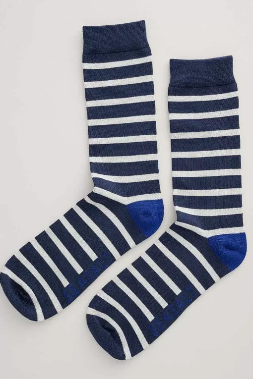 Socks<Seasalt Cornwall Men's Sailor Socks Weatherboard Lake Aran