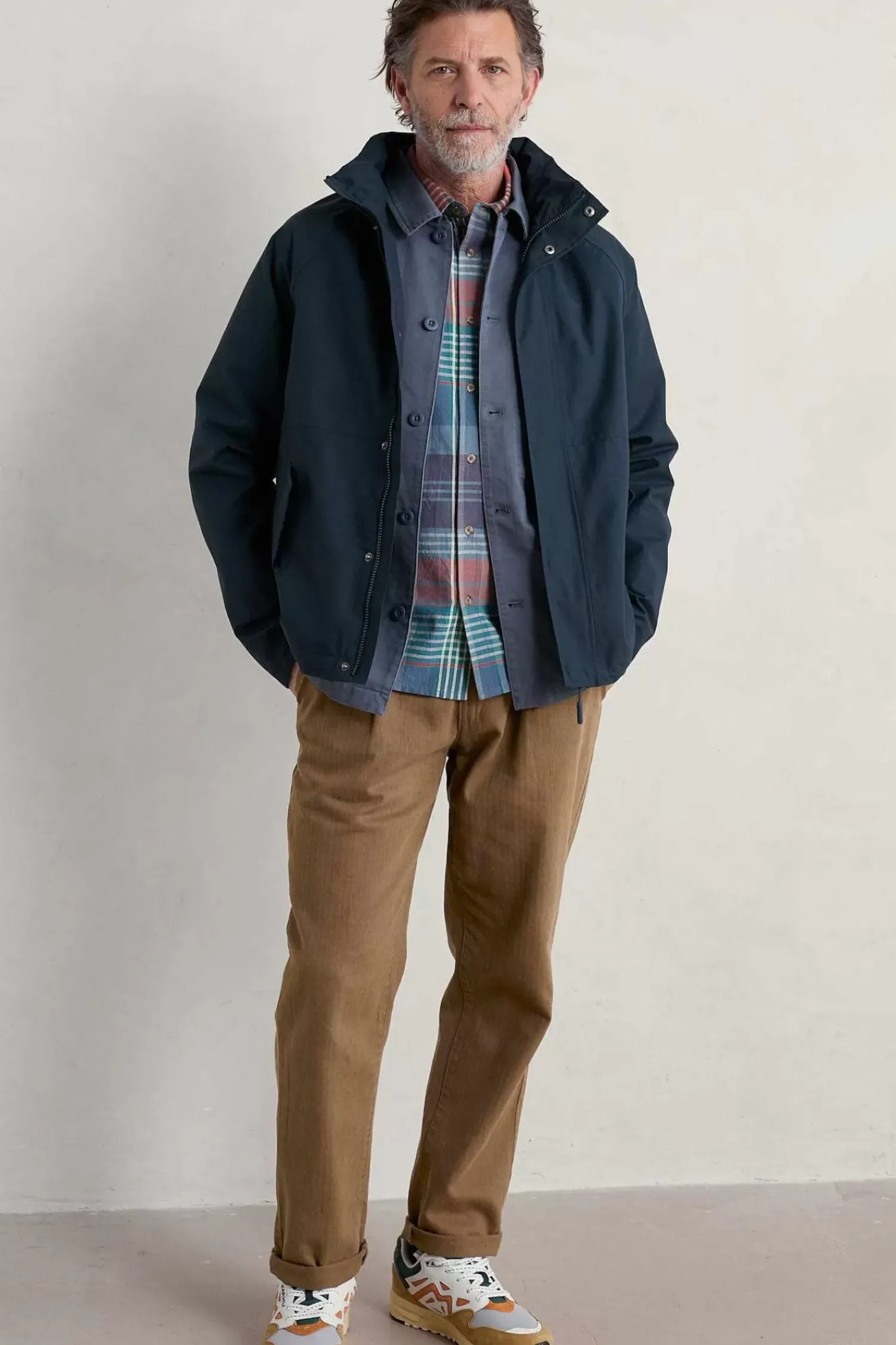 Coats & Jackets<Seasalt Cornwall Men's Sea Edge Waterproof Coat Squid Ink