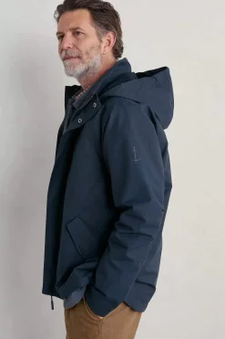 Coats & Jackets<Seasalt Cornwall Men's Sea Edge Waterproof Coat Squid Ink