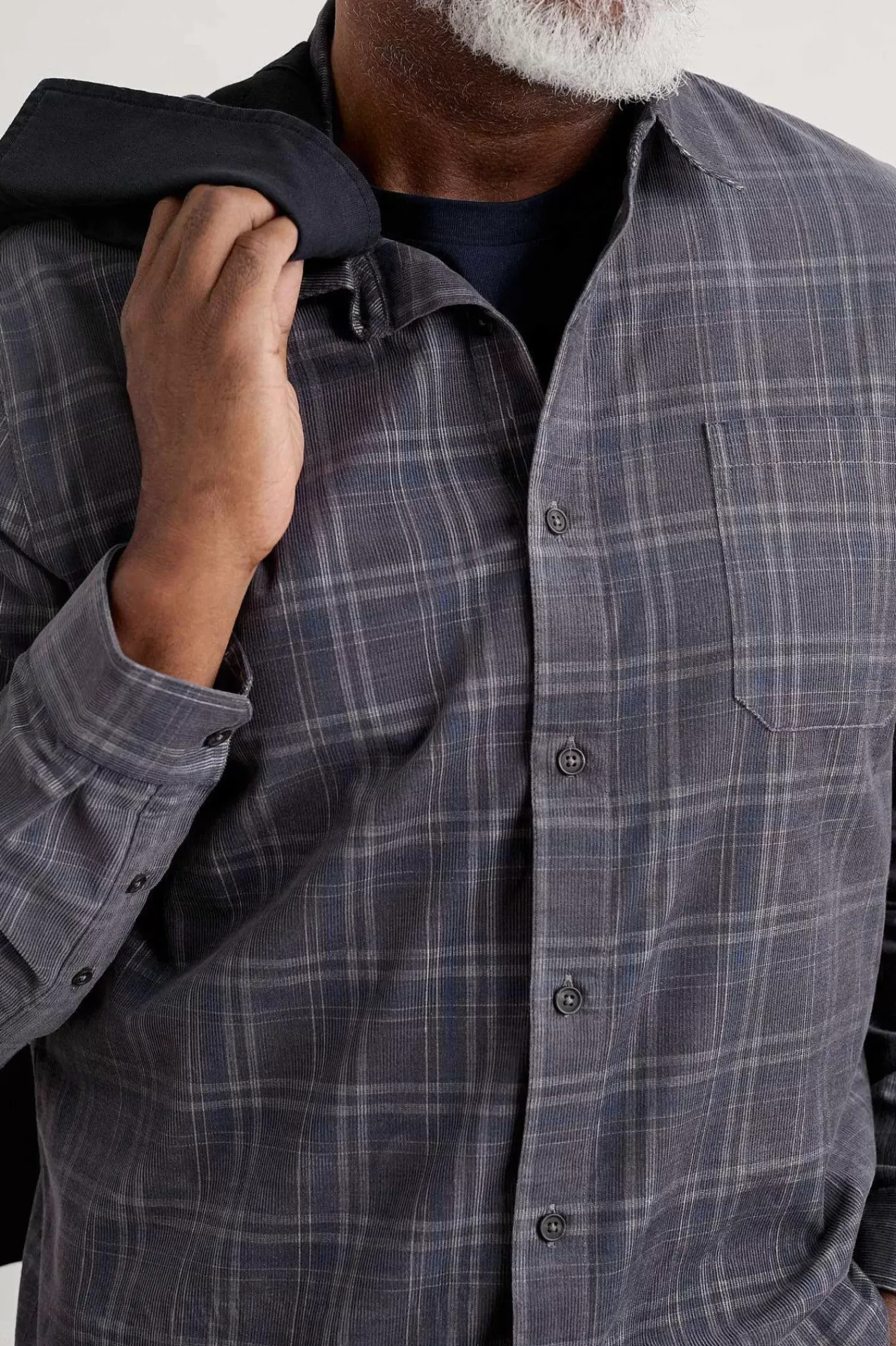 Tops & T-Shirts<Seasalt Cornwall Men's Shoreman Cord Shirt Honesty Steel