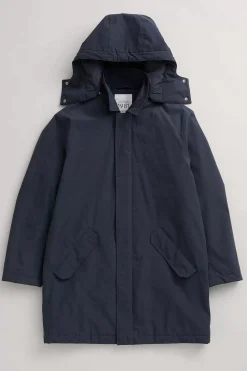 Coats & Jackets<Seasalt Cornwall Men's Stone Wave Waterproof Coat Inkwell