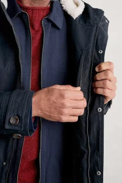 Coats & Jackets<Seasalt Cornwall Men's Tidesman Waterproof Coat Maritime