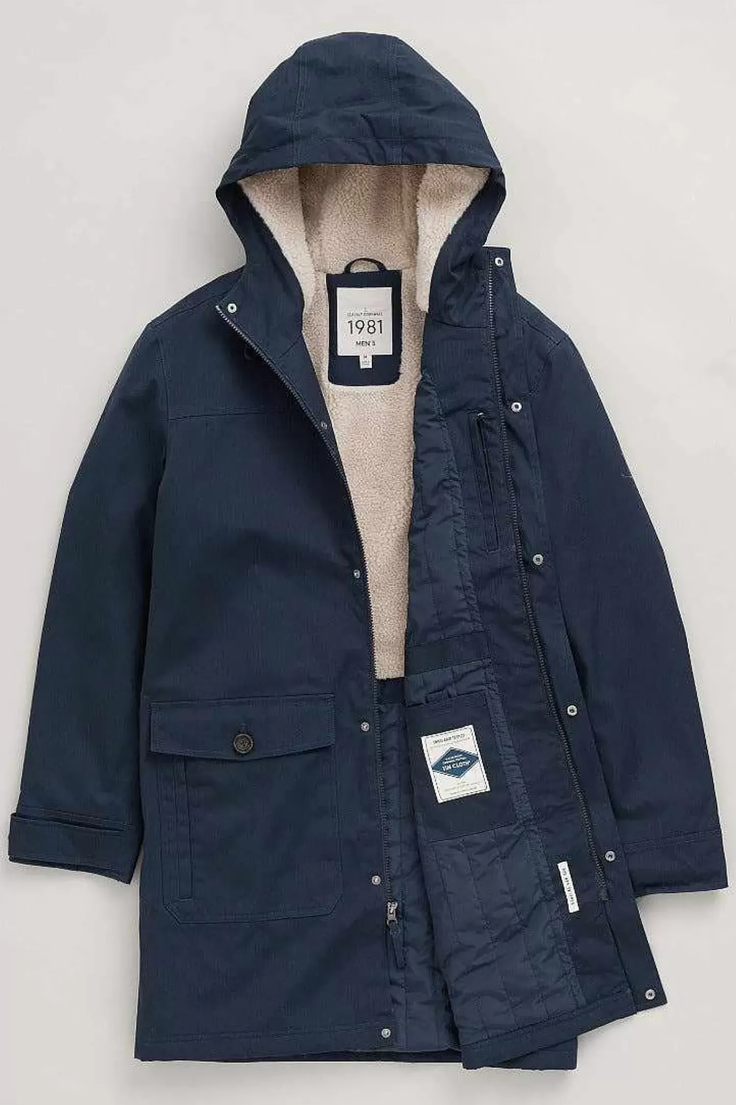 Coats & Jackets<Seasalt Cornwall Men's Tidesman Waterproof Coat Maritime