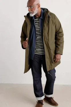 Coats & Jackets<Seasalt Cornwall Men's Tin Coast Waterproof 3 In 1 Coat Rich Olive