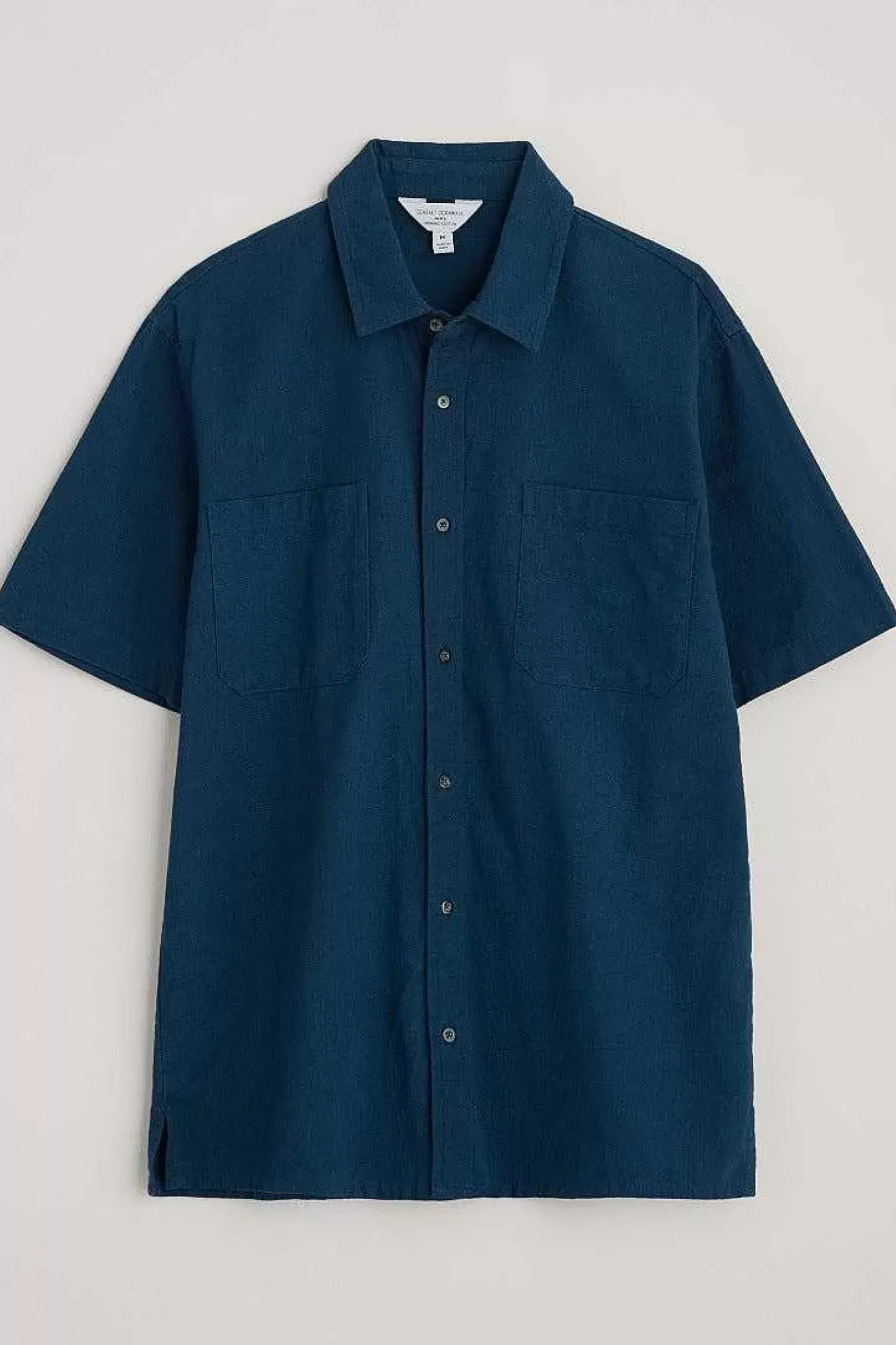 Tops & T-Shirts<Seasalt Cornwall Men's Trewavas Short Sleeve Shirt (Gots) Sea Cave