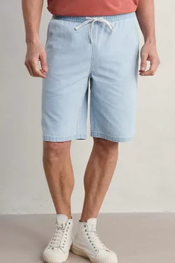 Trousers & Shorts<Seasalt Cornwall Men's Weaverman Shorts Light Indigo Wash