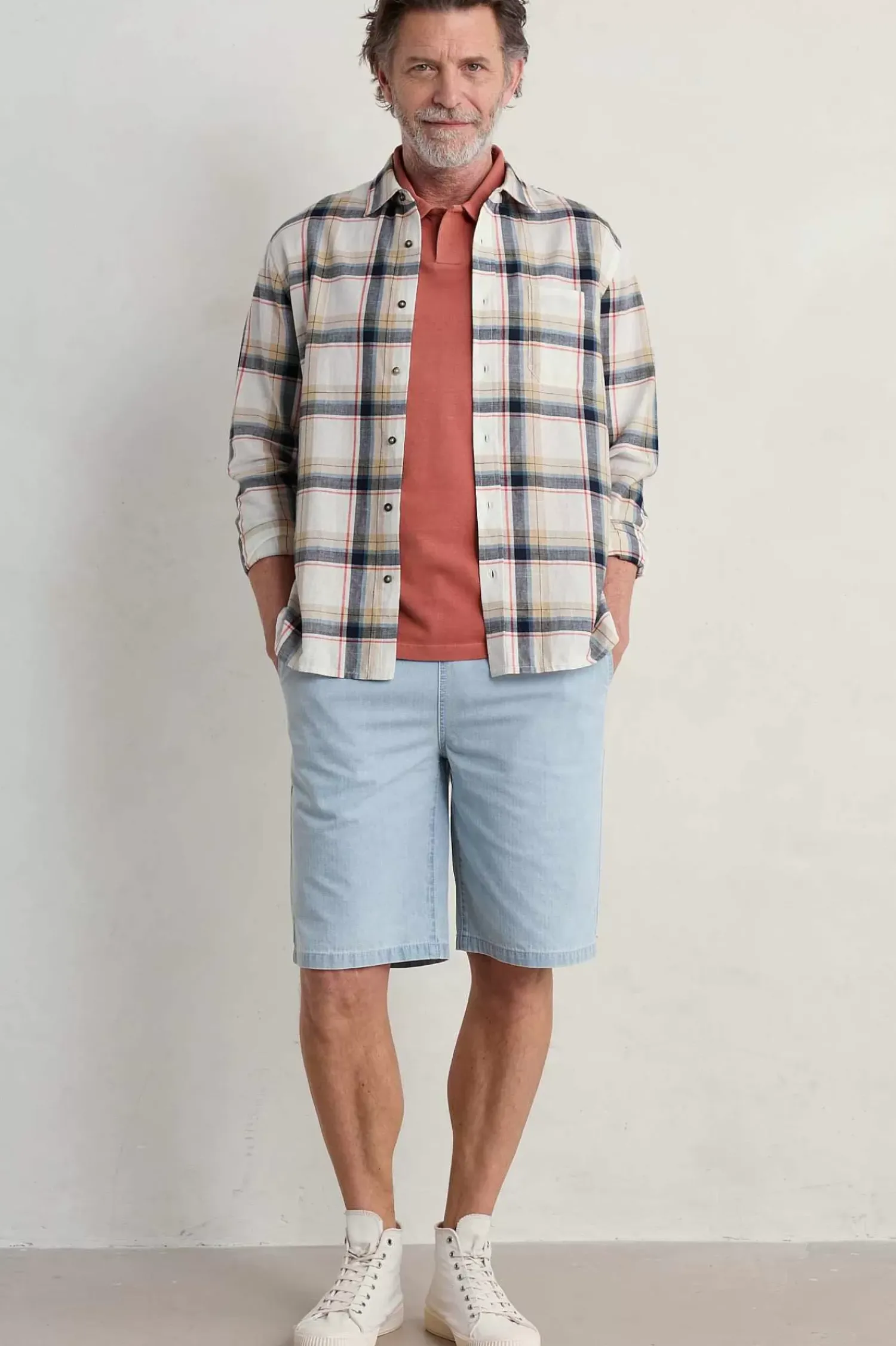 Trousers & Shorts<Seasalt Cornwall Men's Weaverman Shorts Light Indigo Wash