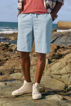 Trousers & Shorts<Seasalt Cornwall Men's Weaverman Shorts Light Indigo Wash