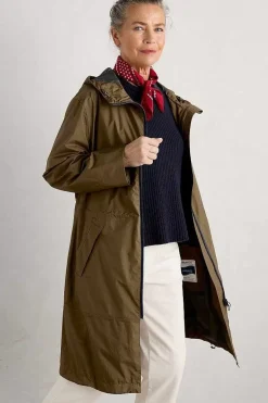 Coats & Jackets<Seasalt Cornwall Mistborne Waterproof Coat Laurel