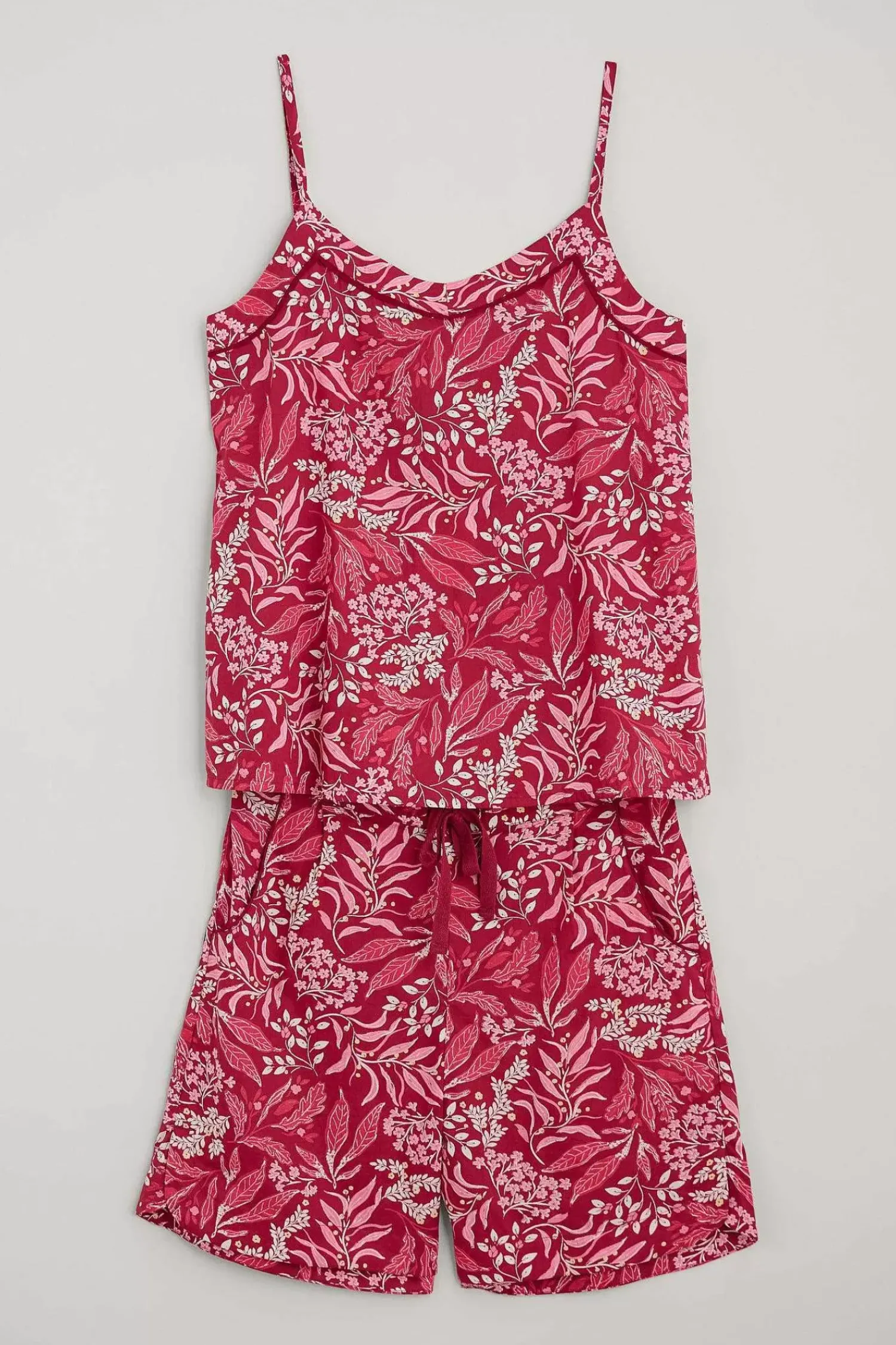 Nightwear<Seasalt Cornwall Moonflower Vest Top Pyjama Set Riverbed Floral Mainsail