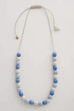 Jewellery<Seasalt Cornwall Moorland Haze Bead Necklace Acacia Sailboat
