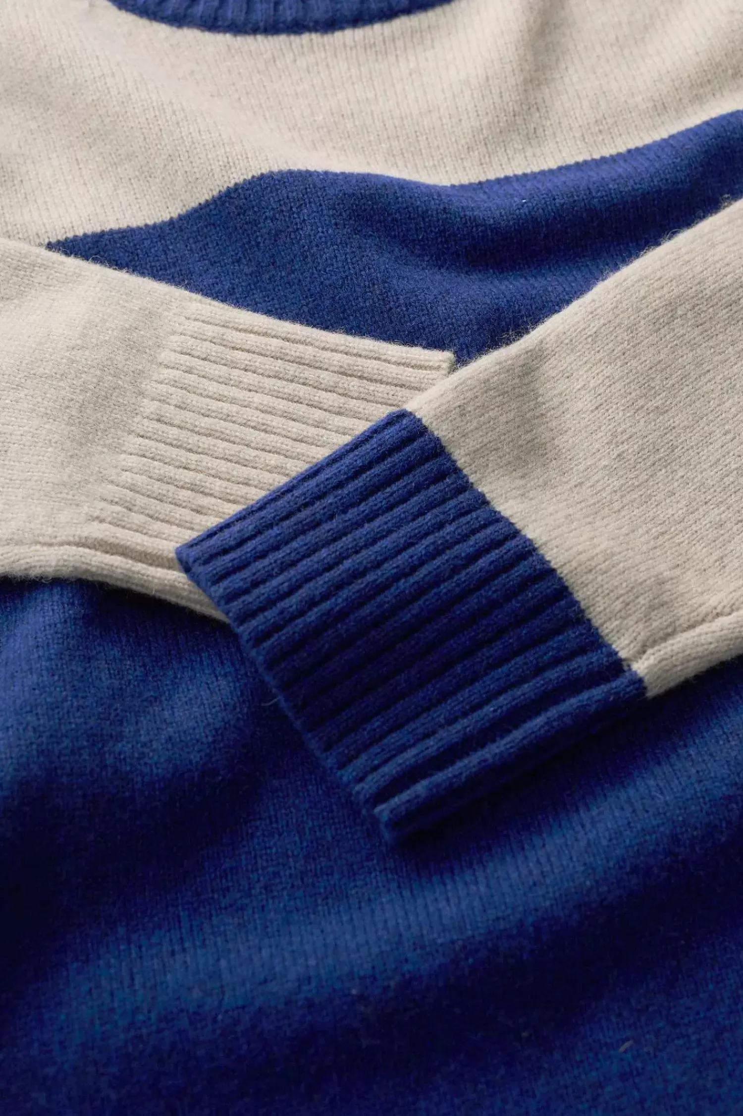 Knitwear<Seasalt Cornwall Nectan Lambswool Jumper Interwinding Marine Aran