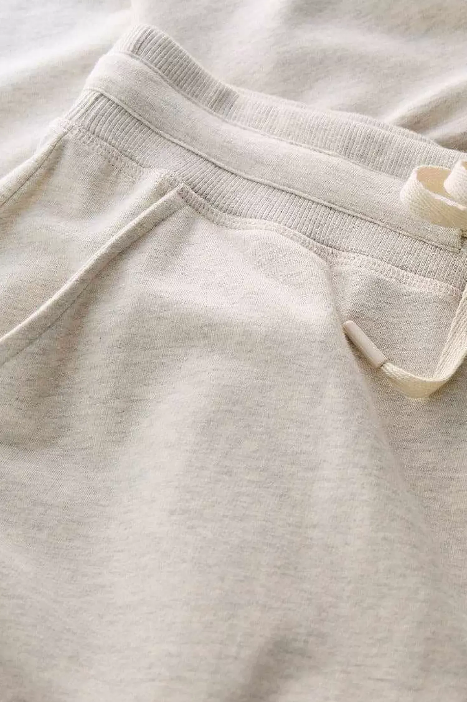 Trousers & Shorts<Seasalt Cornwall Night Air Organic Cotton Cuffed Joggers Melange Chalk