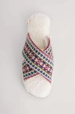 Nightwear<Seasalt Cornwall Night Ships Crossover Slippers Fence Floral Aran Multi